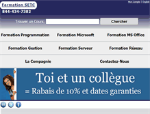 Tablet Screenshot of formationsetc.com